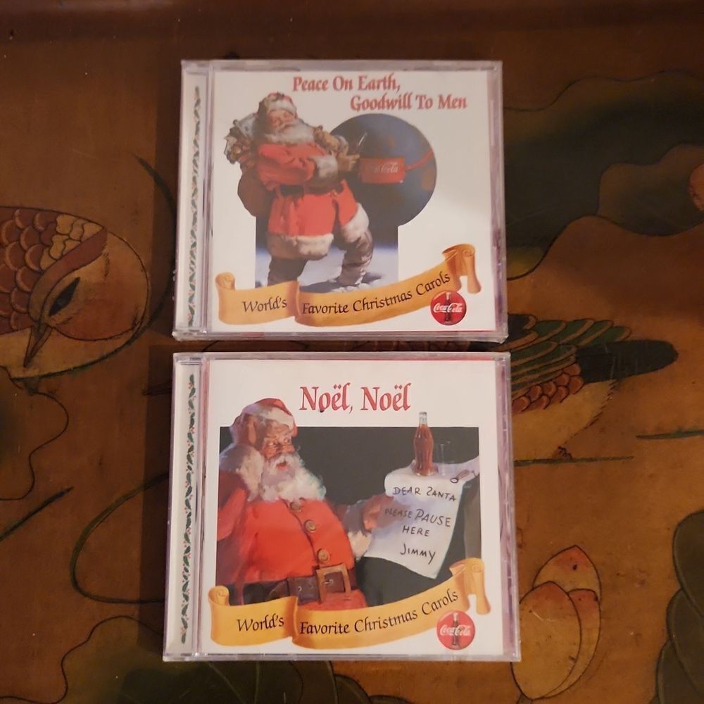 Coca Cola Christmas Carol's CD's Set of 2 NIP